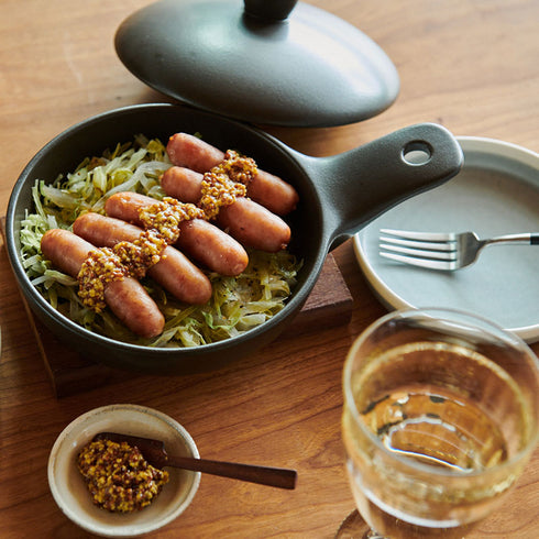 Heat-resistant ceramic mini grill pan | Panda Shokudo